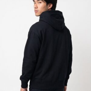 FT426 Standard-Fit Hoodie French Terry, Organic Cotton, Black - Image 2