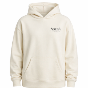 FT426 Standard-Fit Hoodie French Terry, Organic Cotton, Ivory - Image 4
