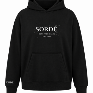 FT426 Standard-Fit Hoodie French Terry, Organic Cotton, Black - Image 5